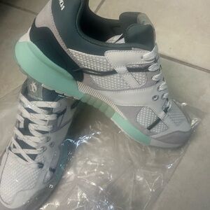 Scotch & Soda White and Teal Sneakers